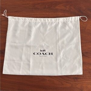 COACH Dust Bag - White - Large Size - 19x15
